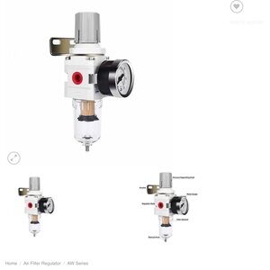 NANPU AW2000-02 1/4″ NPT Compressed Air Filter Regulator Combo Piggyback,